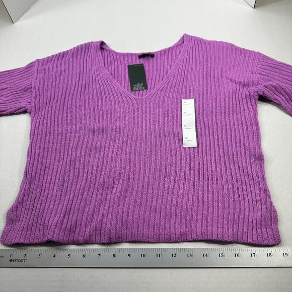 Wild Fable Women's Size XL Pull Over Crop Sweater Purple New With Tags - Picture 9 of 15
